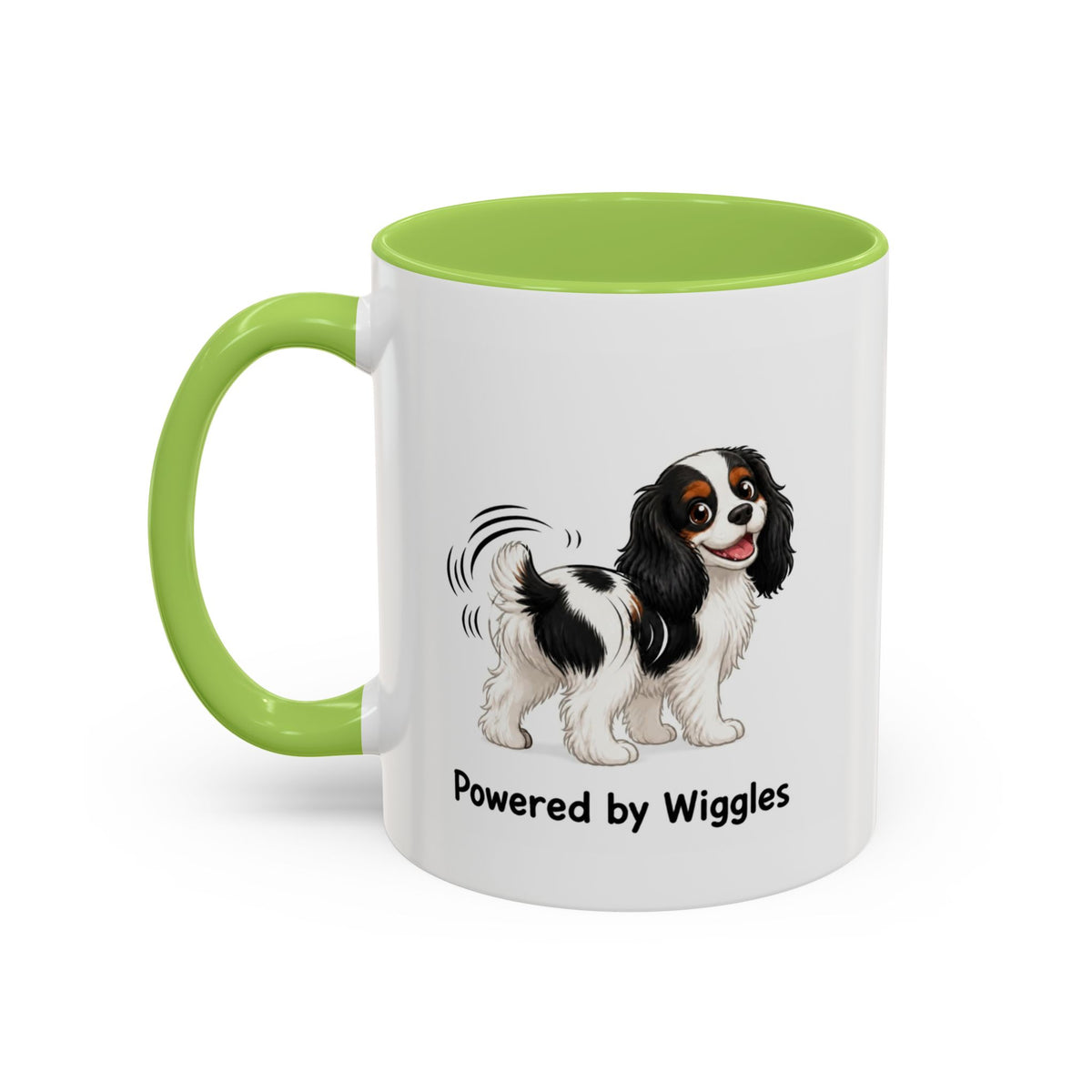Powered by Wiggles Mug - Cavalier King Charles Spaniel - Tricolour