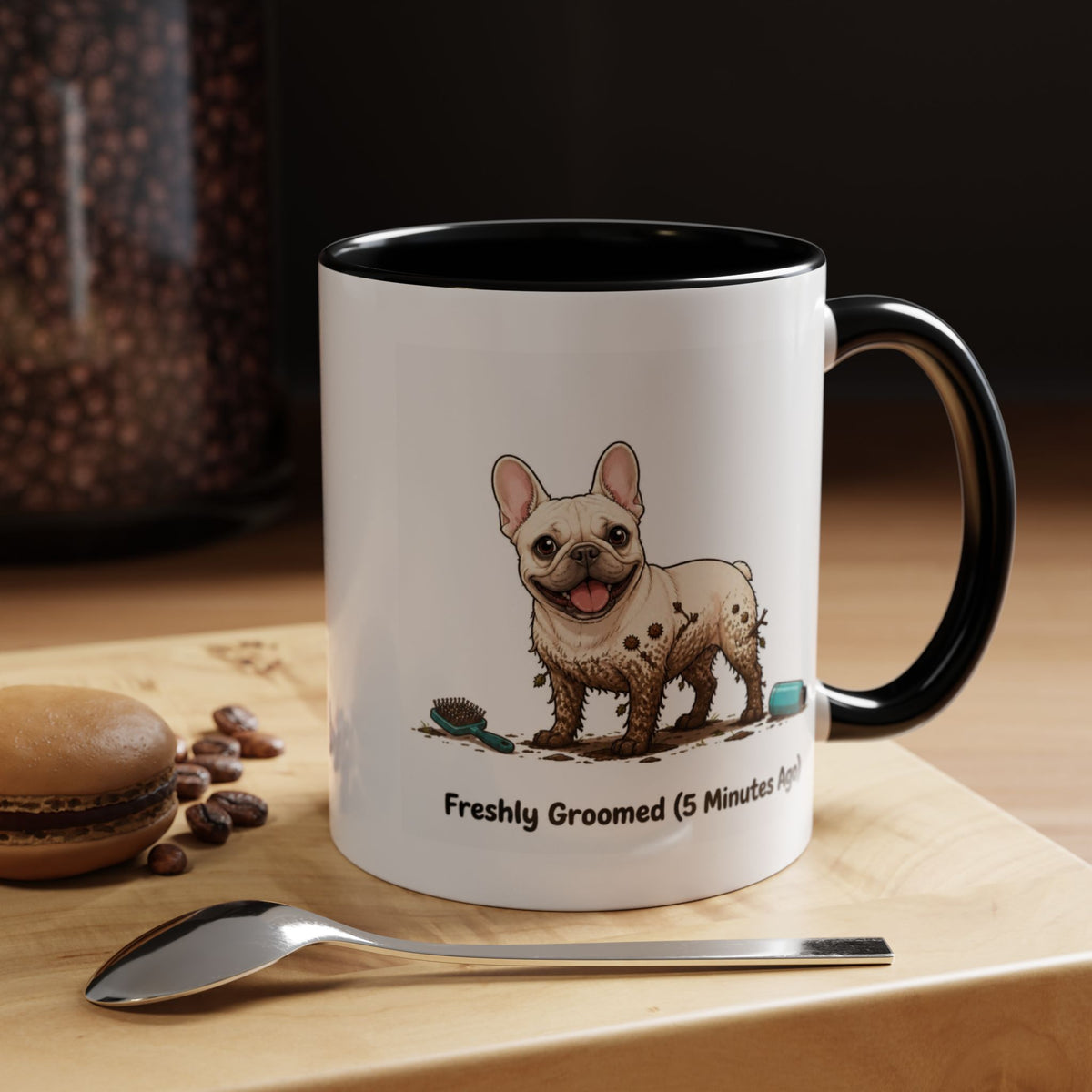 Freshly Groomed Mug - French Bulldog - Cream