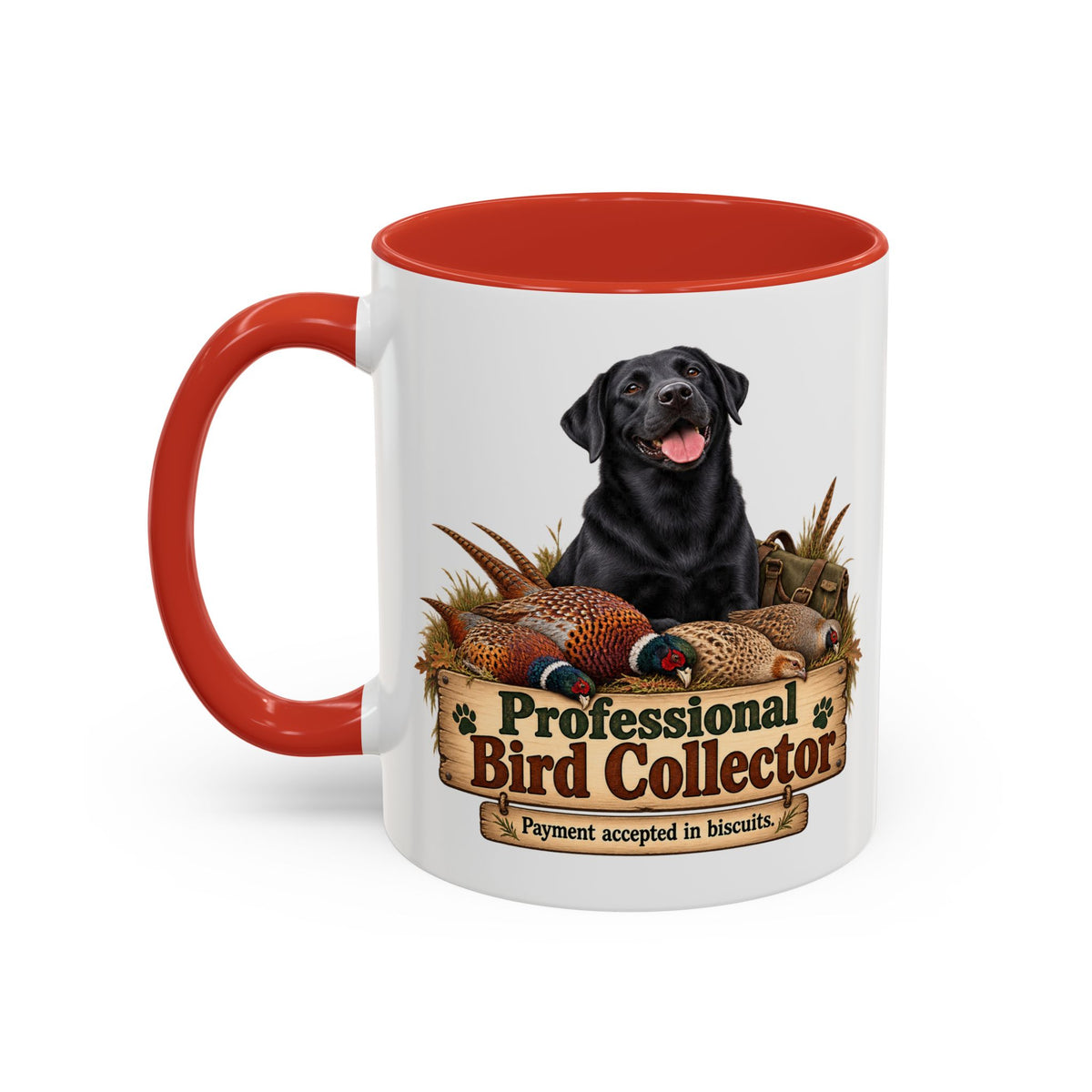 Funny Black Labrador Mug - Professional Bird Collector, Gundog Owner Gift, Shooting Dog Lover Coffee Mug, 11oz