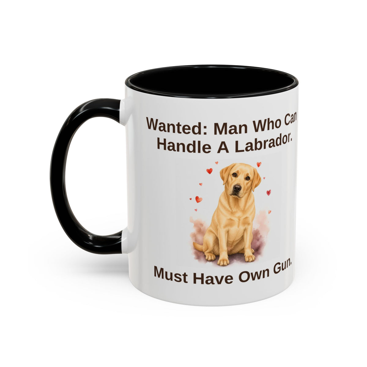 Wanted Mug - Labrador - Yellow - Man