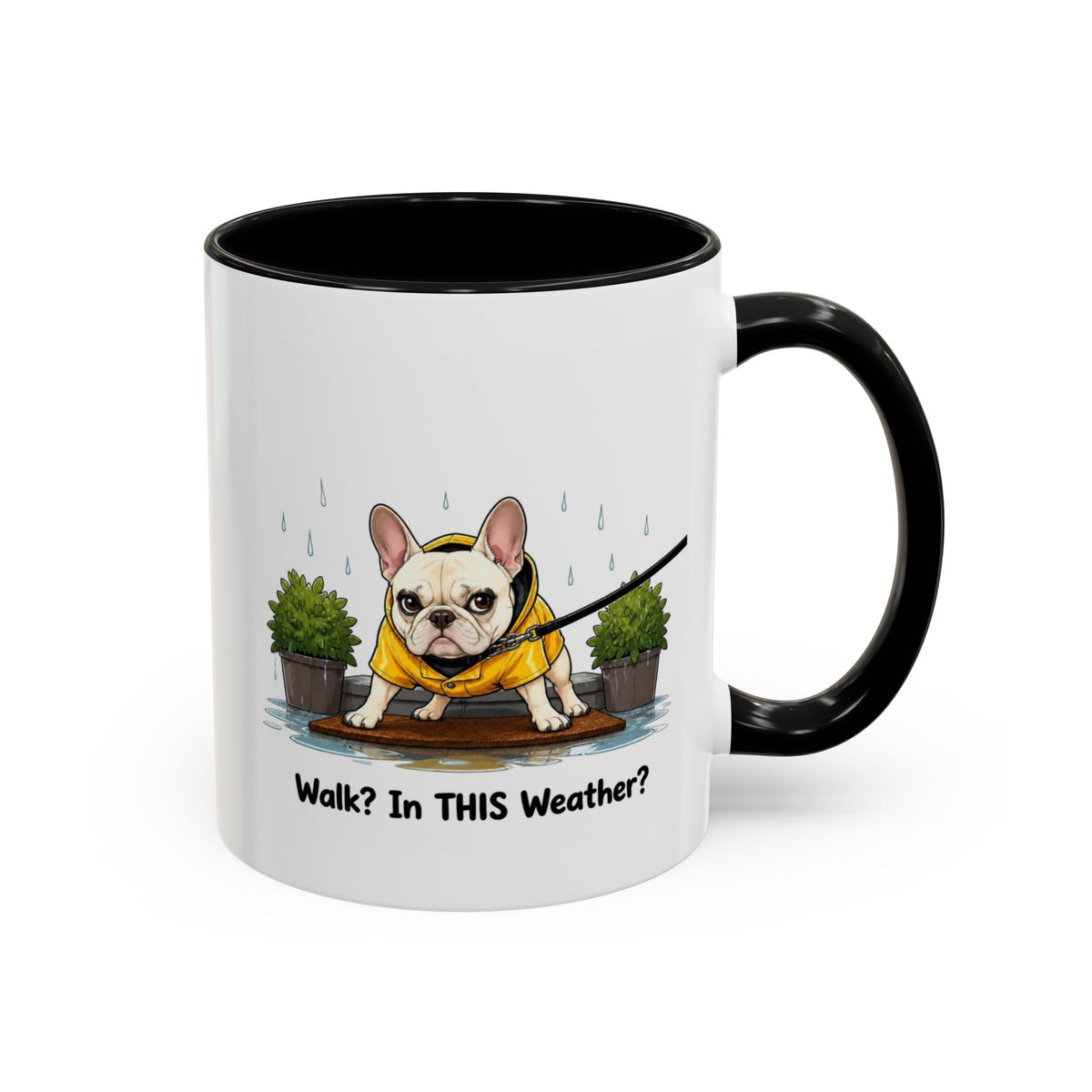 Walk Weather Mug - French Bulldog - Cream