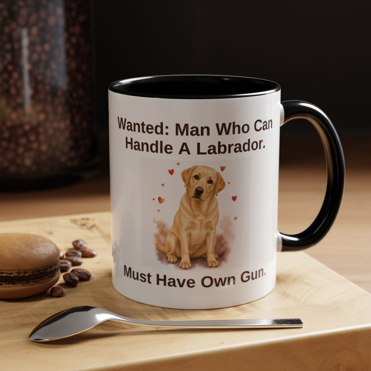 Wanted Mug - Labrador - Yellow - Man