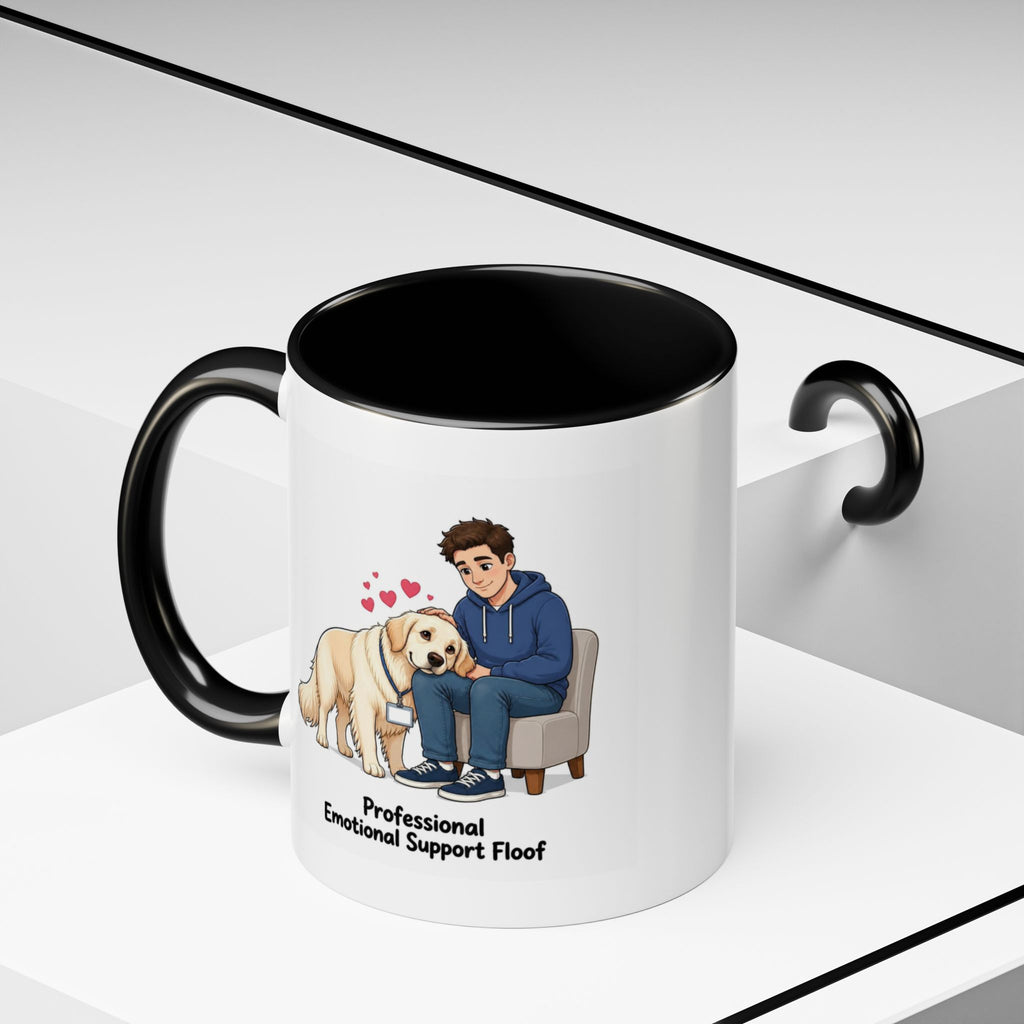 Support Floof Mug - Golden Retriever - Cream - Man