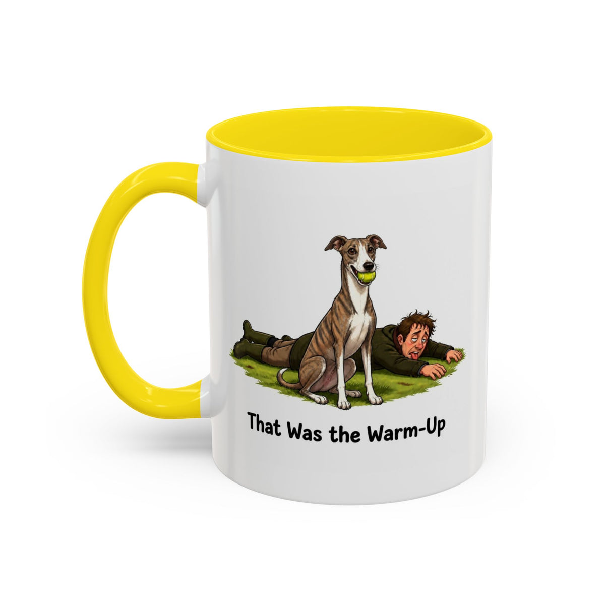 Warm-Up Mug - Whippet - Brindle - Man