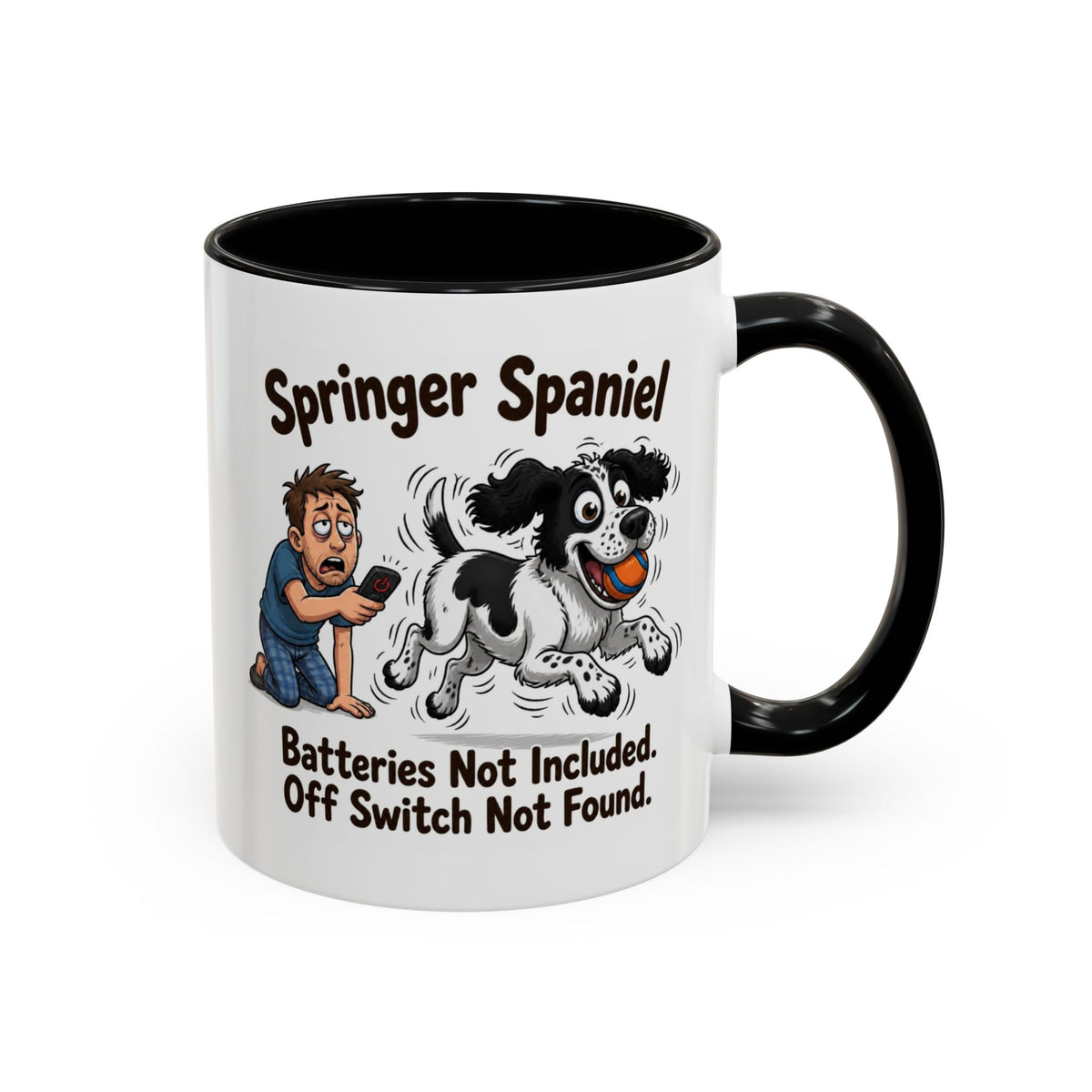 Off Switch Mug - Springer - Black & White - Man