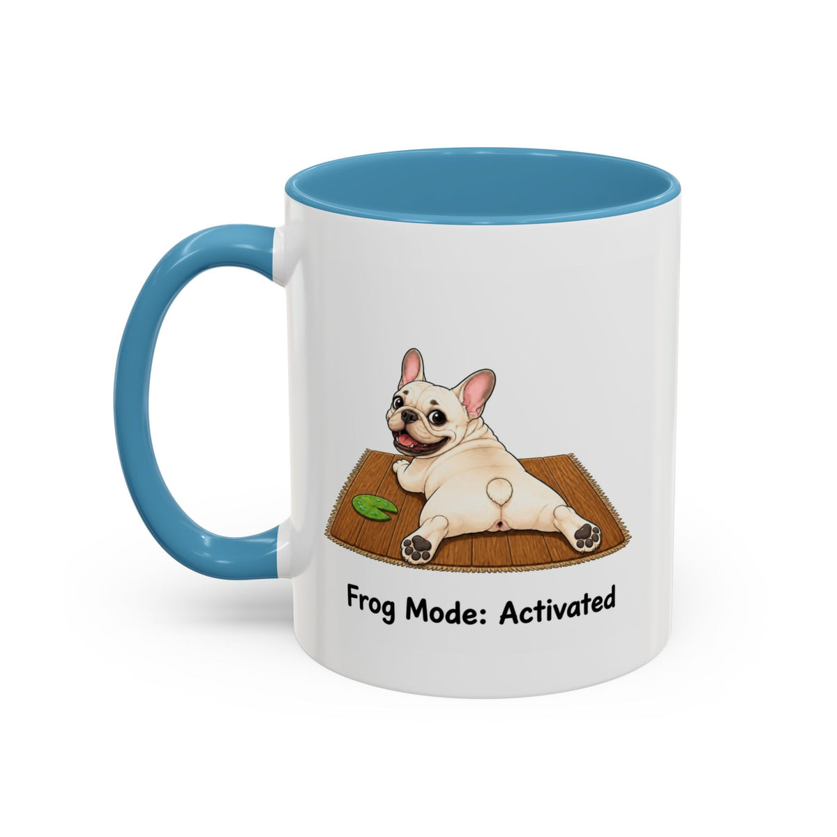 Frog Mode Mug - French Bulldog - Cream