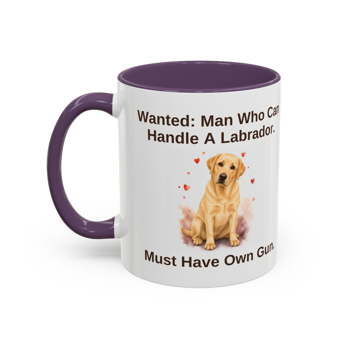 Wanted Mug - Labrador - Yellow - Man