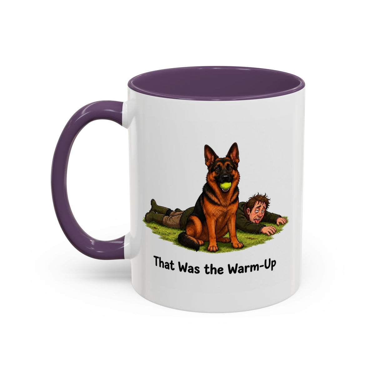Warm-Up Mug - German Shepherd - Black & Red - Man