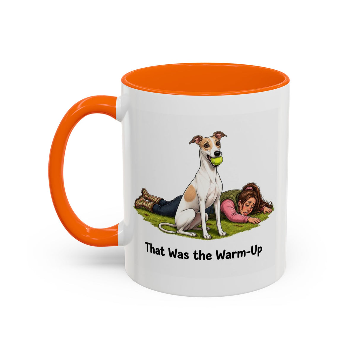 Warm-Up Mug - Whippet - White & Parti - Woman