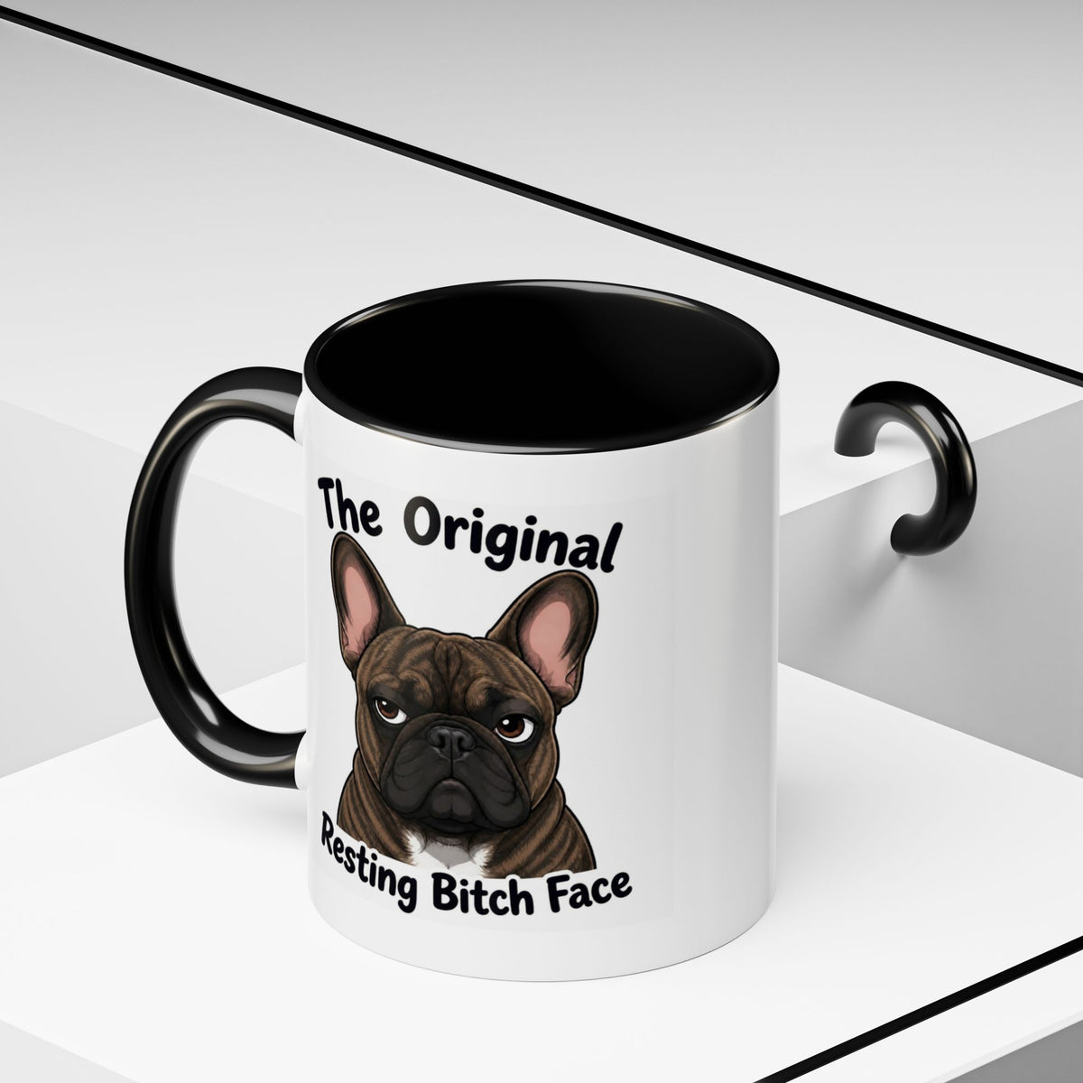 Resting Bitch Face Mug - French Bulldog - Brindle