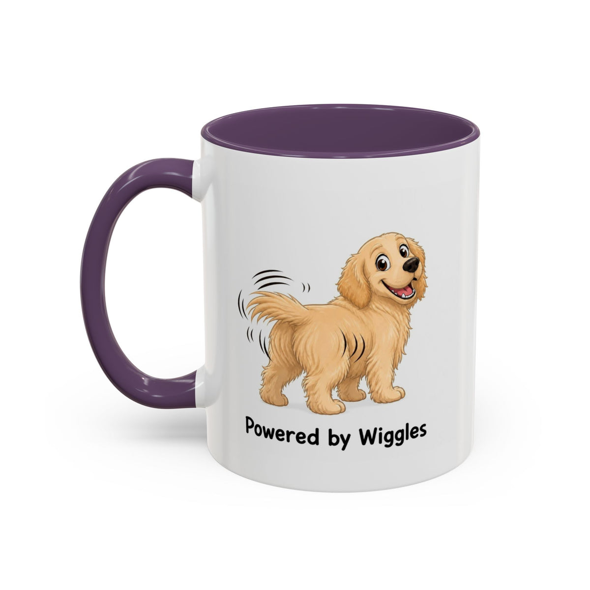 Powered by Wiggles Mug - Golden Retriever - Light Golden