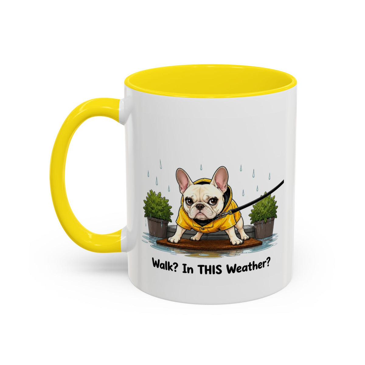 Walk Weather Mug - French Bulldog - Cream