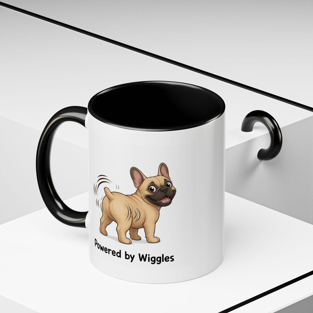 Powered by Wiggles Mug - French Bulldog - Fawn