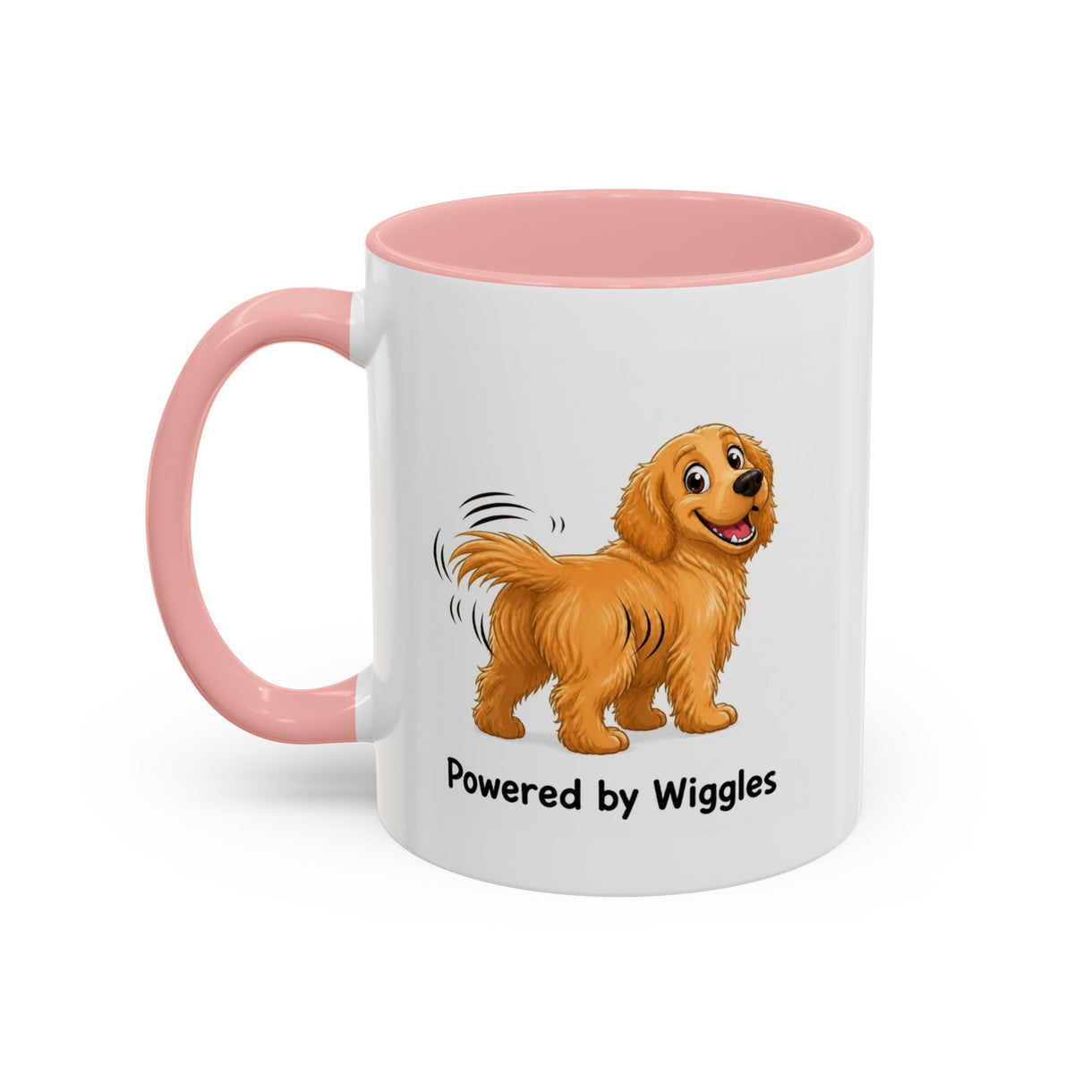 Powered by Wiggles Mug - Golden Retriever - Golden