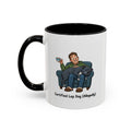 Lap Dog Mug - Staffordshire Bull Terrier - Blue