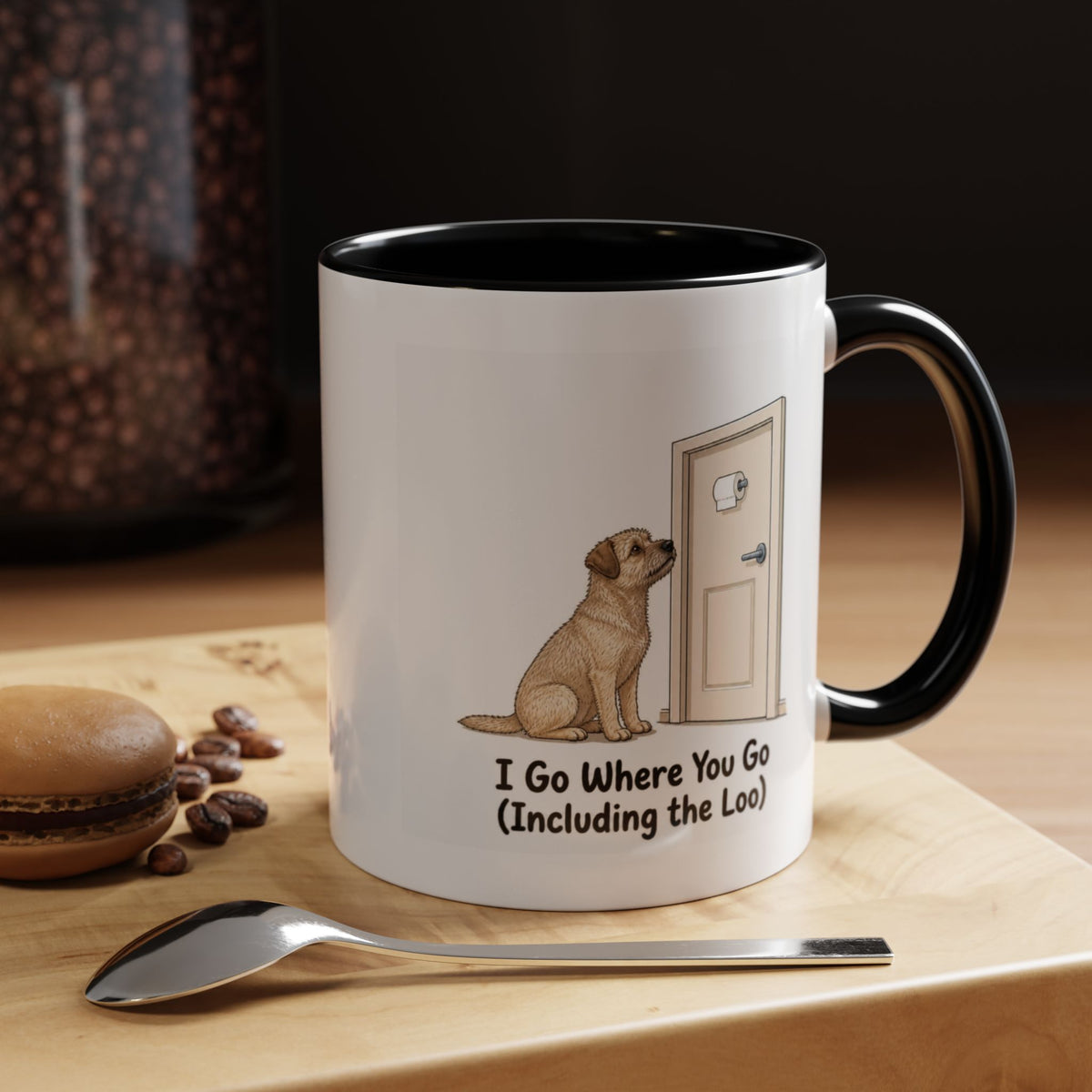 I Go Where You Go Mug - Border Terrier - Wheaten