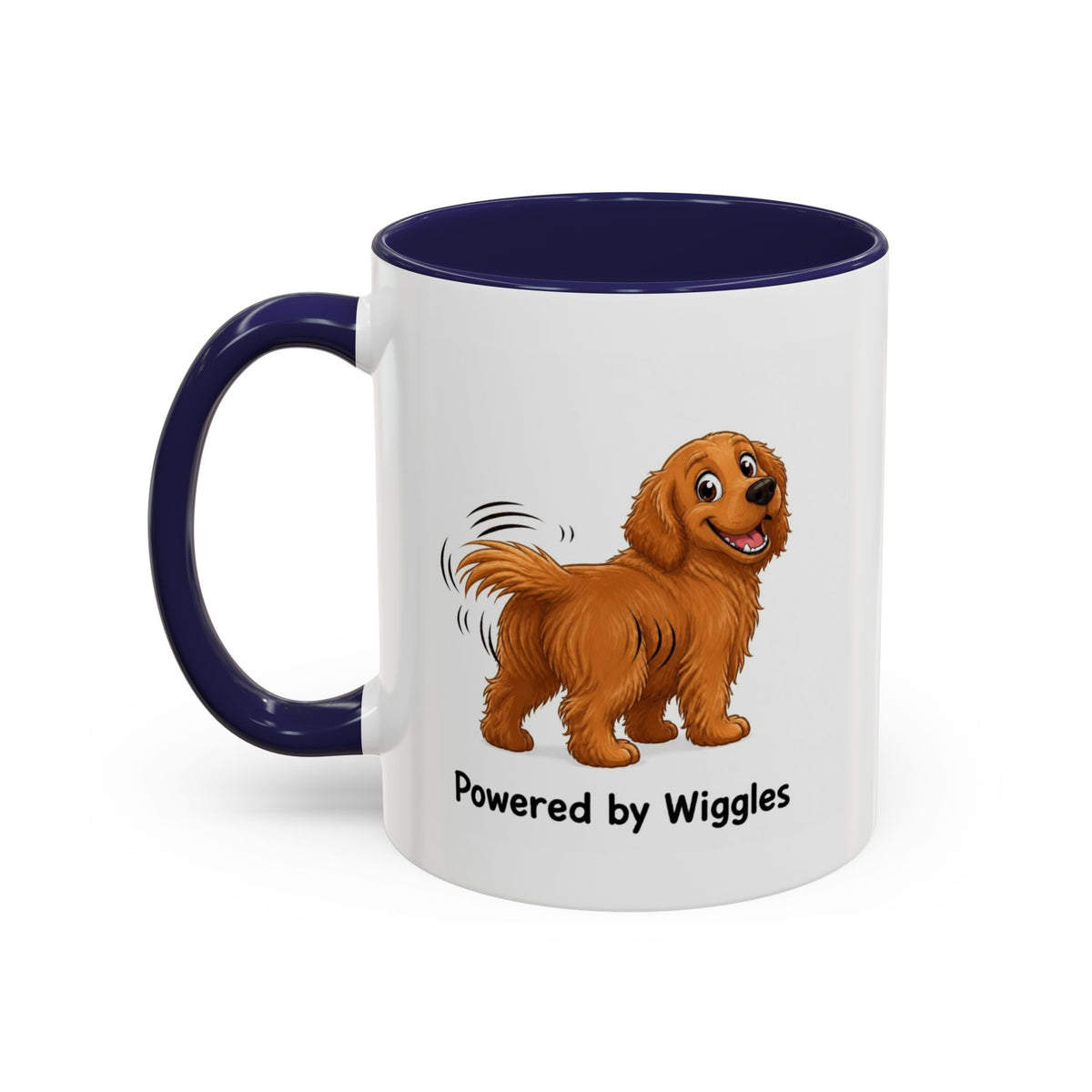 Powered by Wiggles Mug - Golden Retriever - Dark Golden
