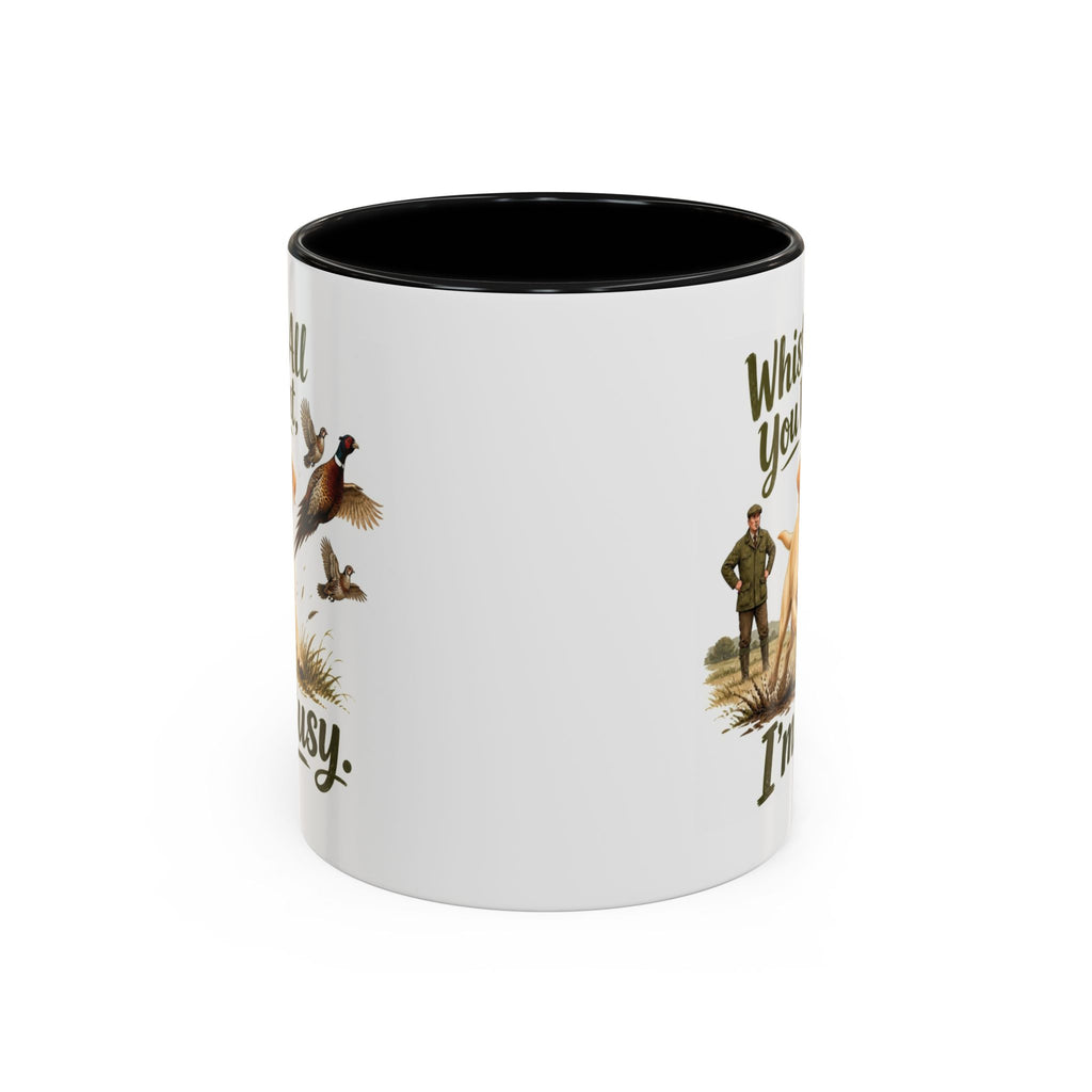 Funny Yellow Labrador Mug - Whistle All You Want I'm Busy, Working Gun Dog Gift, Pheasant Shooting Mug, 11oz