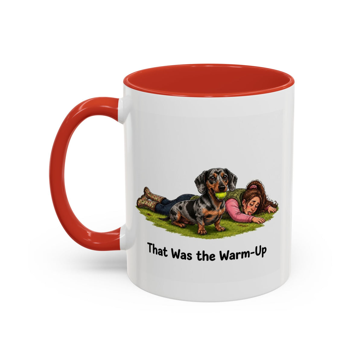 Warm-Up Mug - Mini Smooth Dachshund - Dapple - Woman