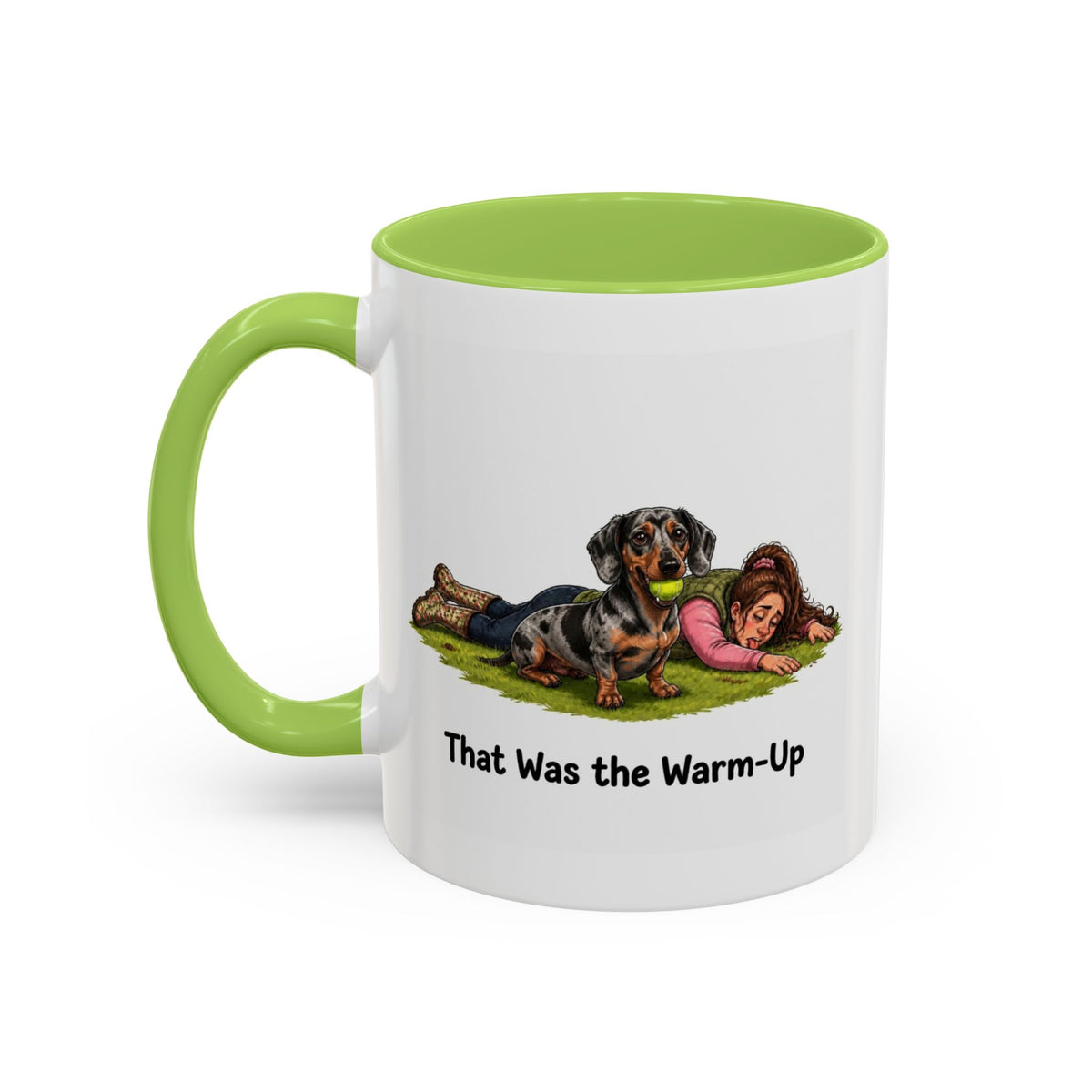 Warm-Up Mug - Mini Smooth Dachshund - Dapple - Woman