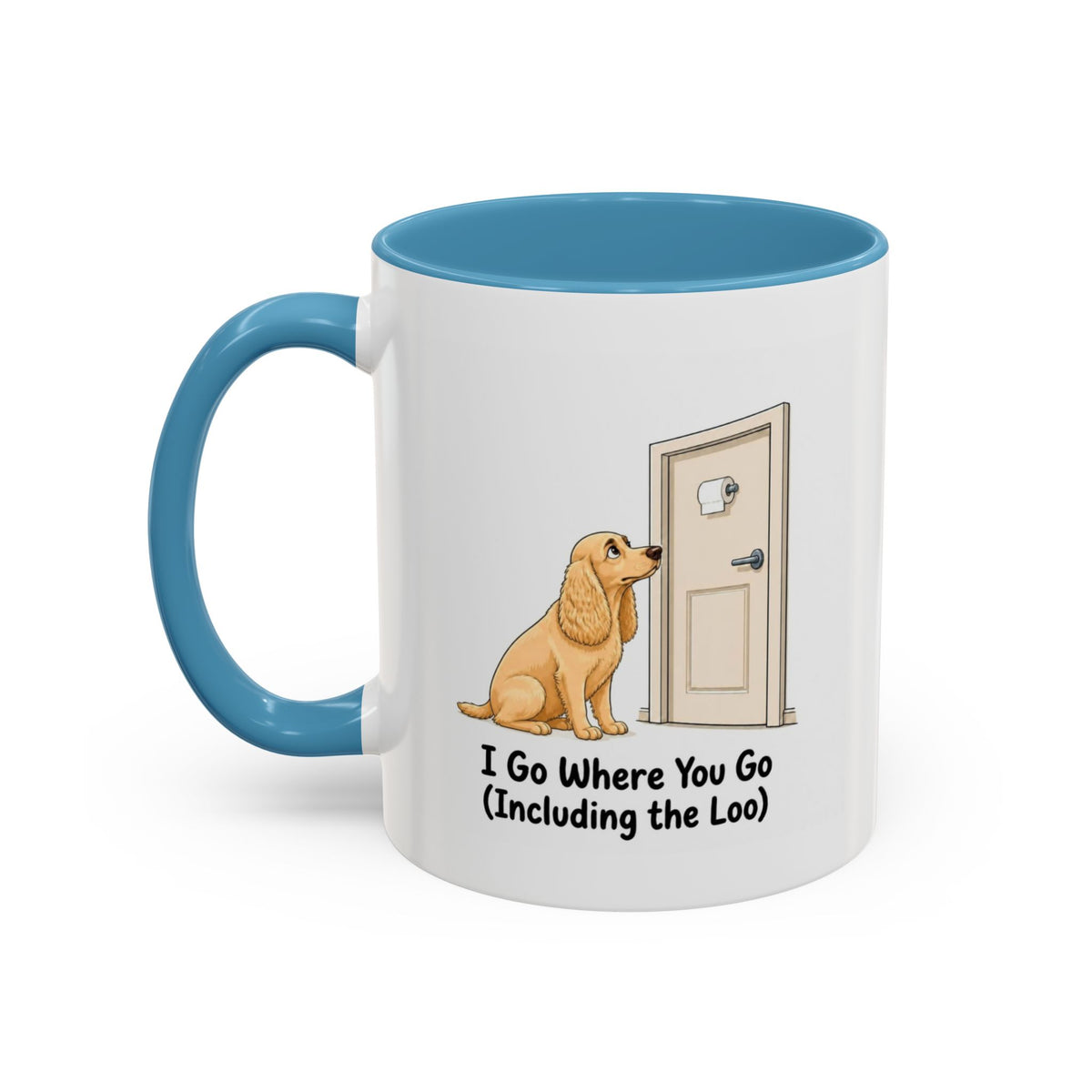 I Go Where You Go Mug - Cocker Spaniel - Yellow (Golden)