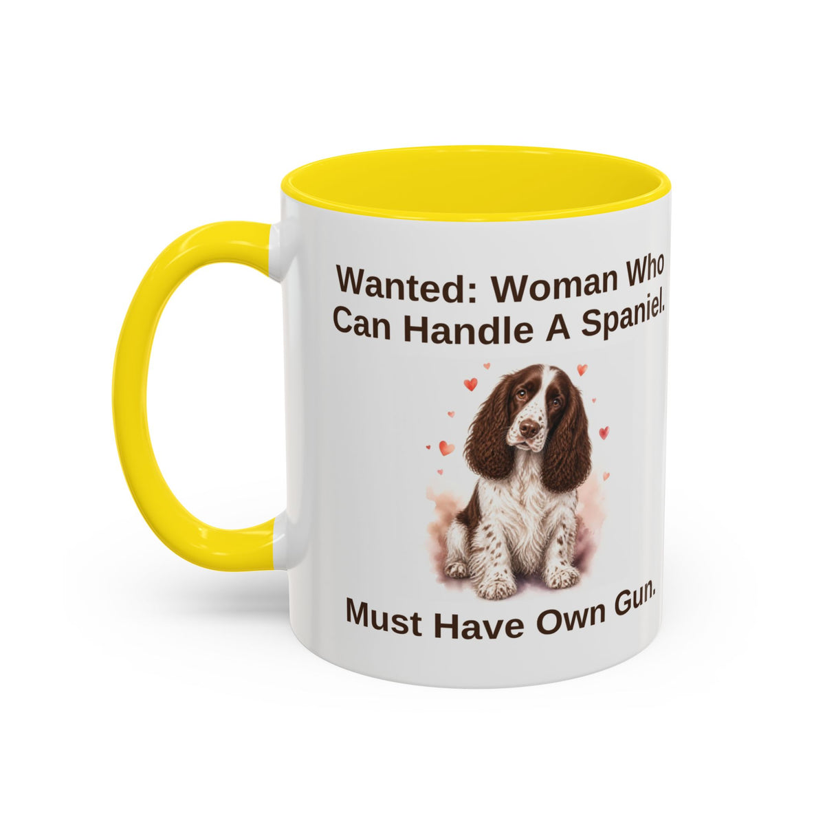 Wanted Mug - Springer Spaniel - Liver & White - Woman
