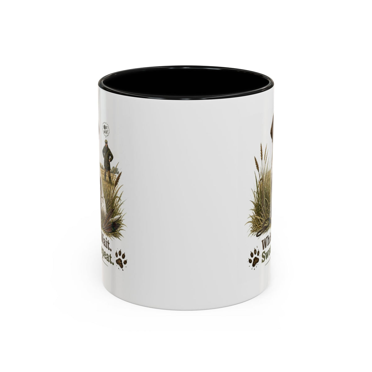 Funny English Pointer Mug - Whistle. Wait. Swear. Repeat. Working Gun Dog Gift, Dog Training Mug, 11oz