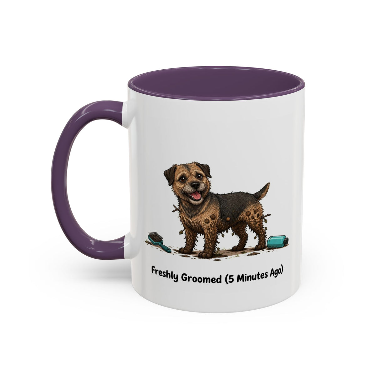 Freshly Groomed Mug - Border Terrier - Grizzle & Tan