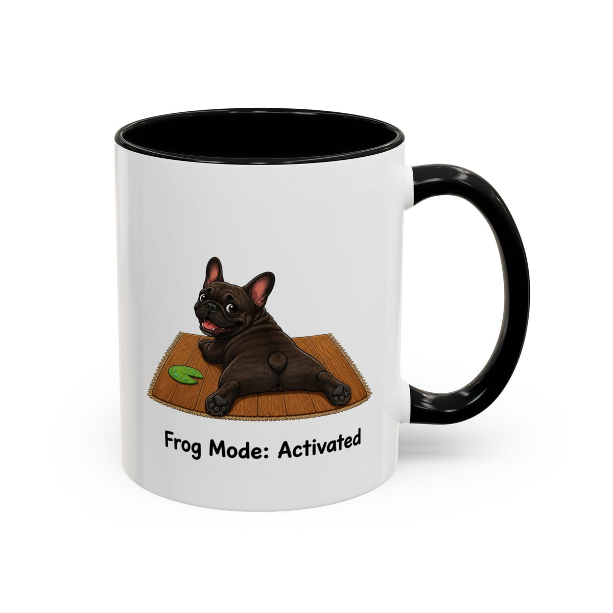 Frog Mode Mug - French Bulldog - Brindle