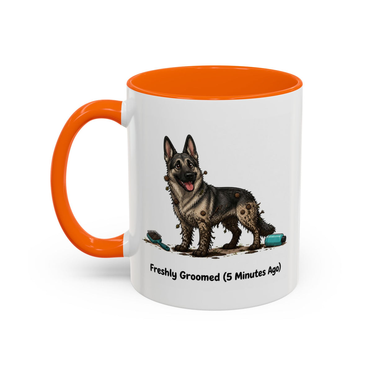 Freshly Groomed Mug - German Shepherd - Sable