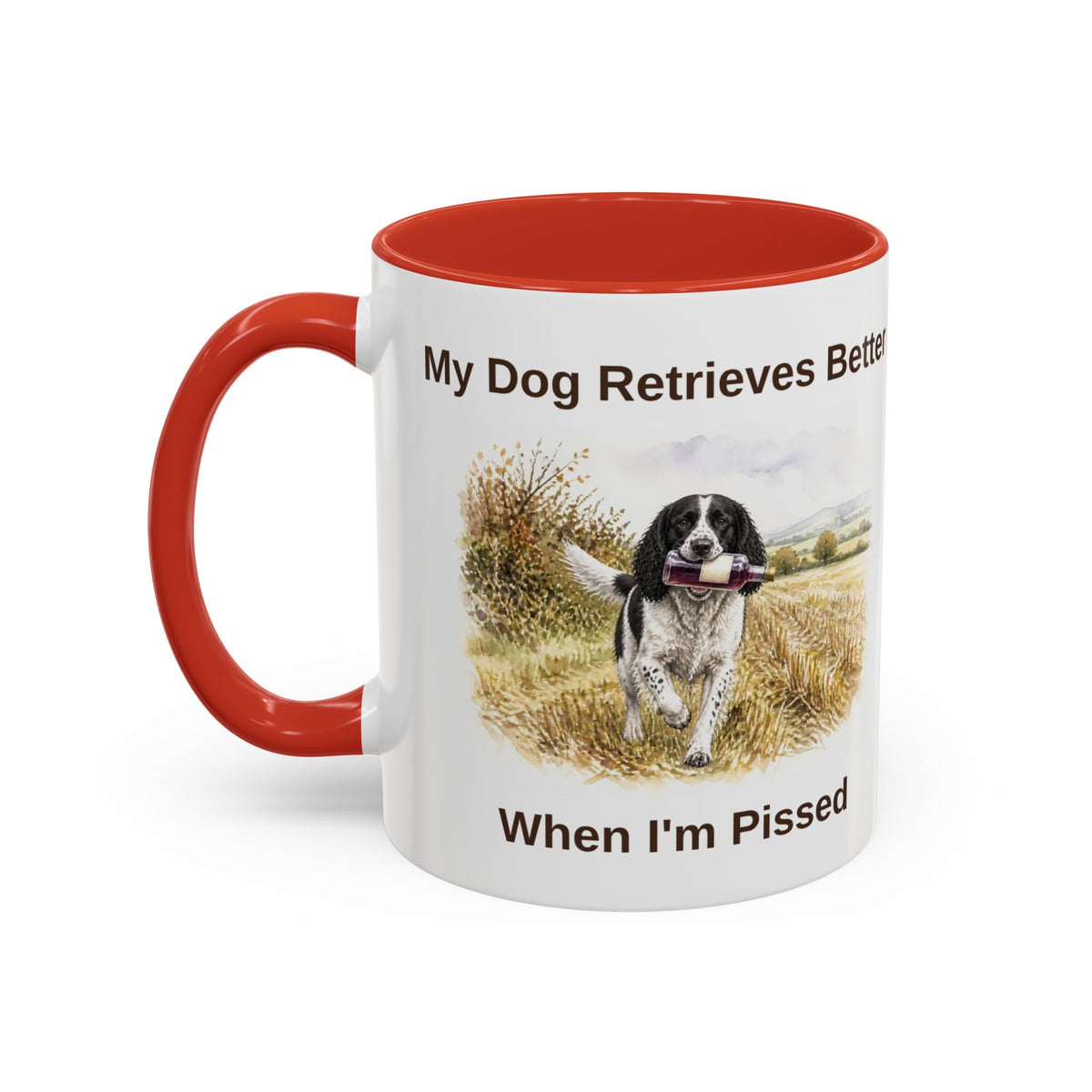 Retrieves Better Mug - Springer Spaniel - Black & White
