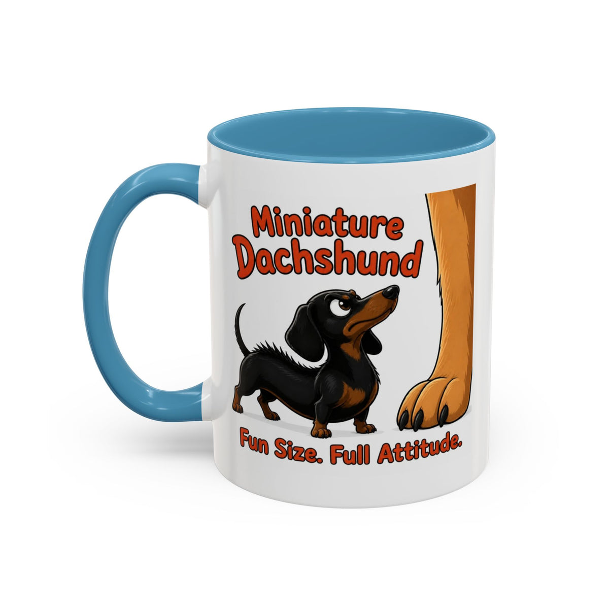 Fun Size Full Attitude Mug - Dachshund - Black & Tan