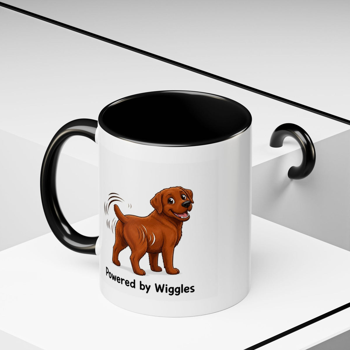 Powered by Wiggles Mug - Labrador - Fox Red
