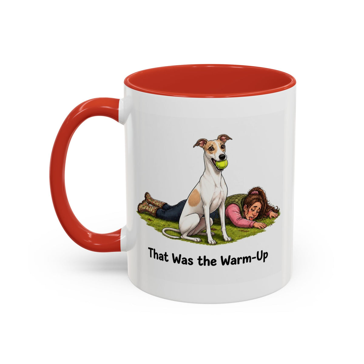 Warm-Up Mug - Whippet - White & Parti - Woman