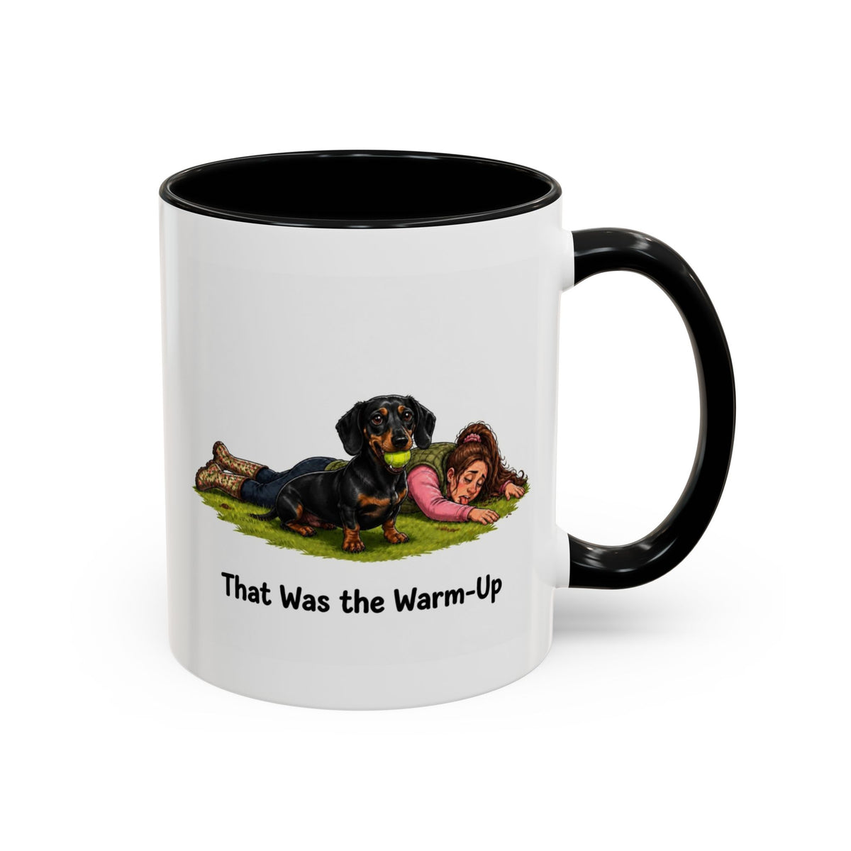 Warm-Up Mug - Mini Smooth Dachshund - Black & Tan - Woman