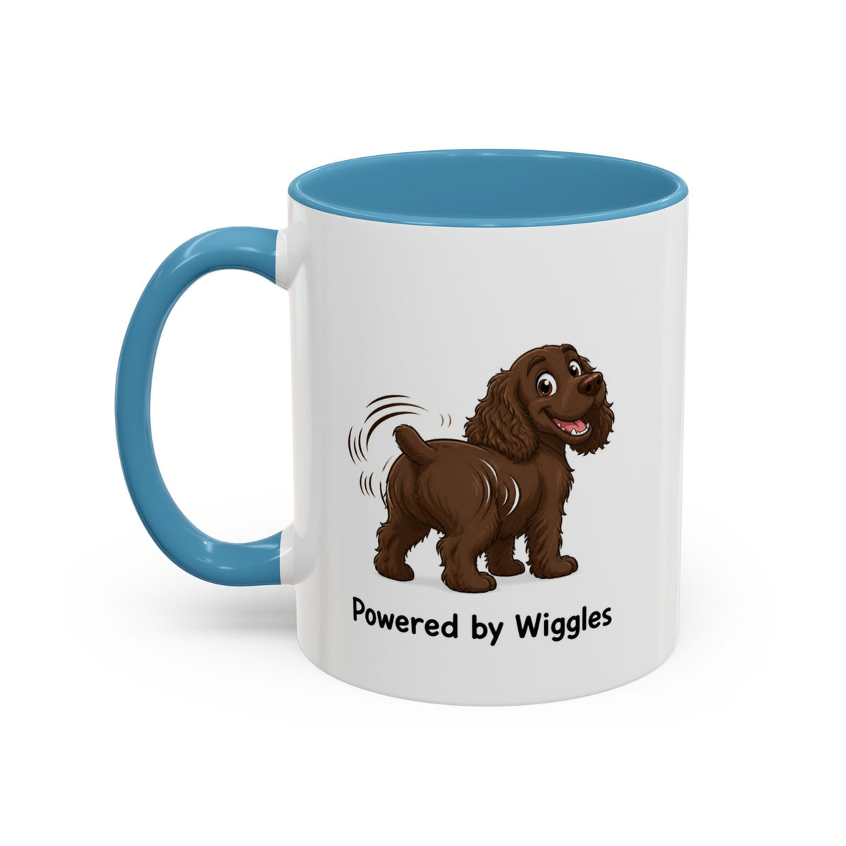 Powered by Wiggles Mug - Cocker Spaniel - Brown