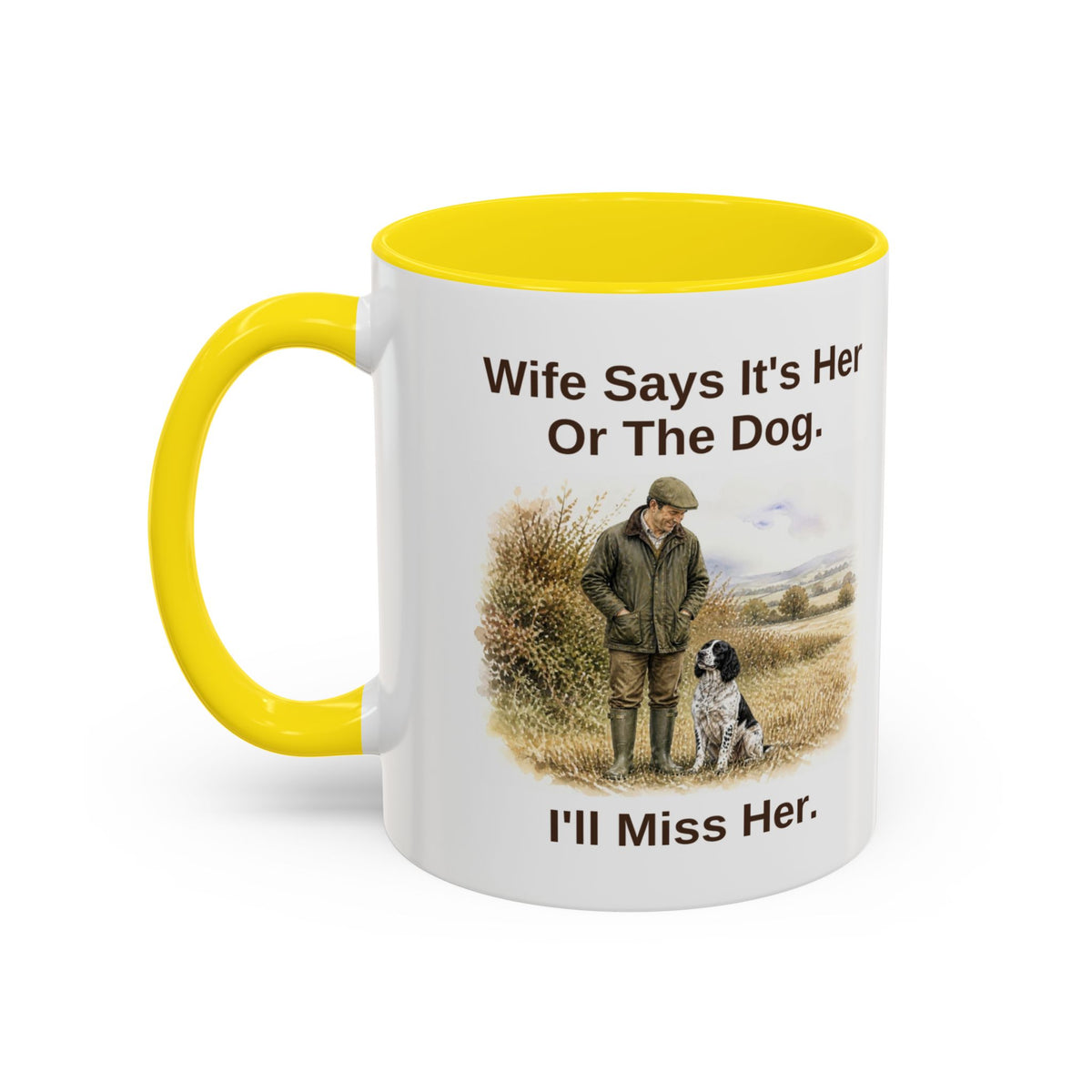 Wife Says Mug - Springer Spaniel - Black & White