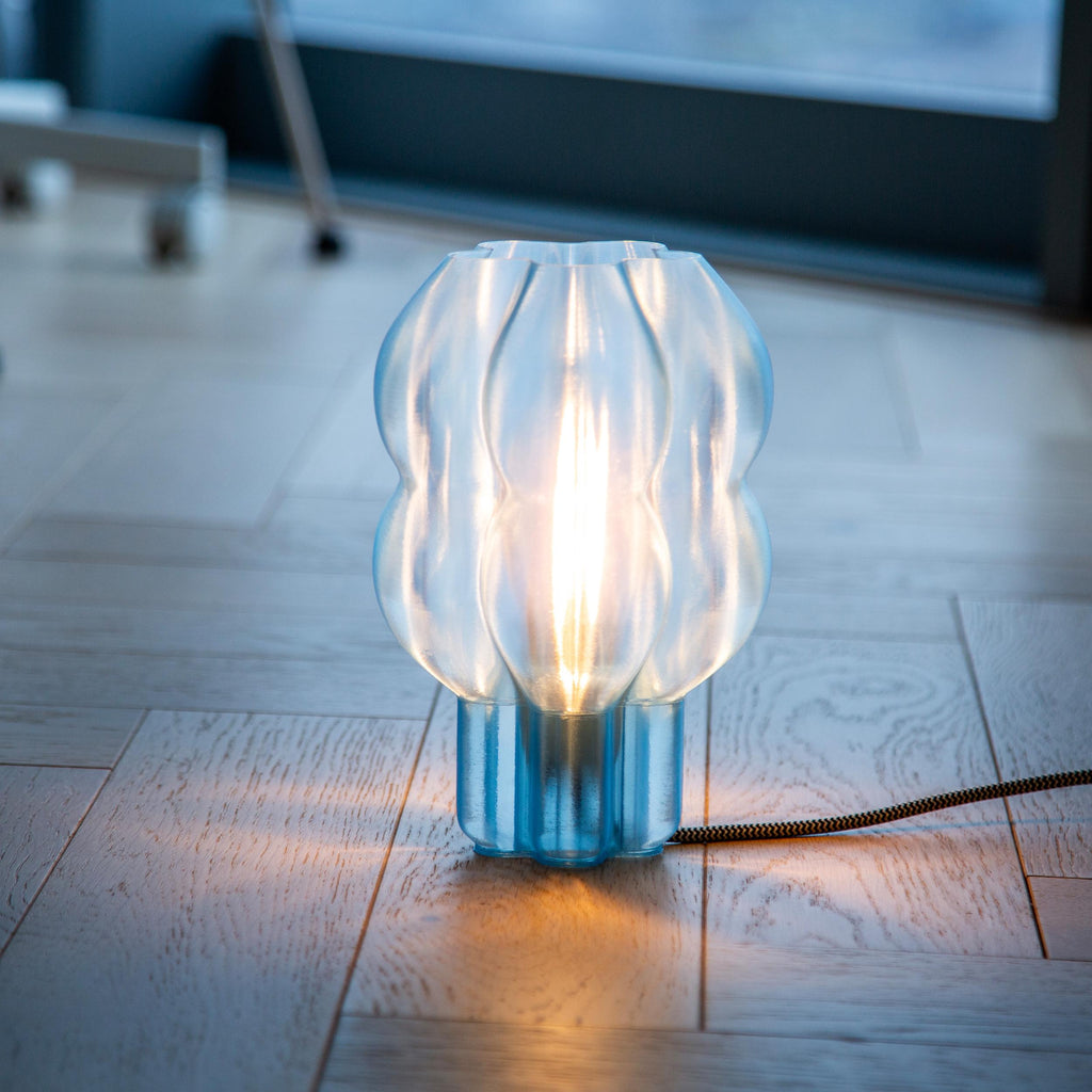 Astra lamp in light blue