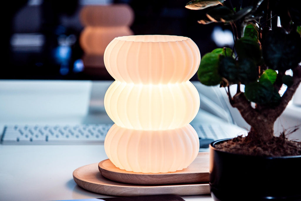 The trio light in a decorative settingc