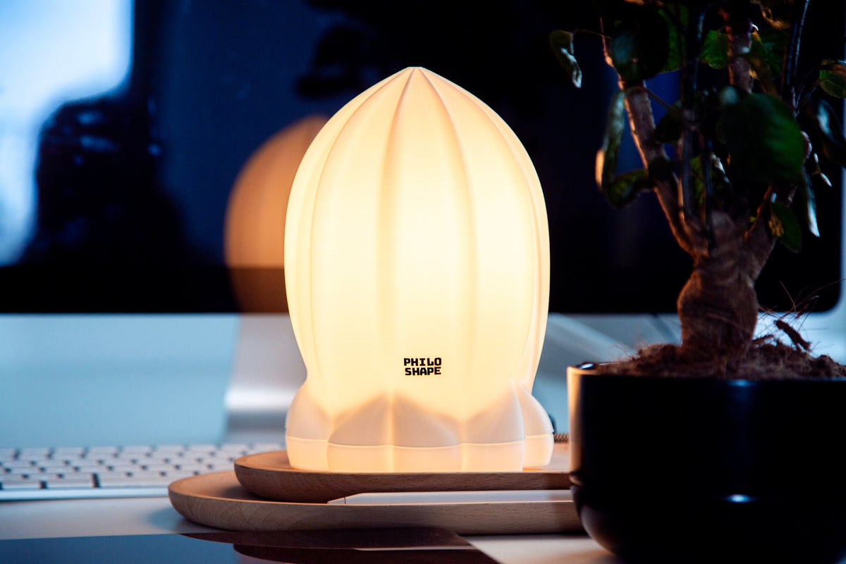 lamp in the shape of a rocket 