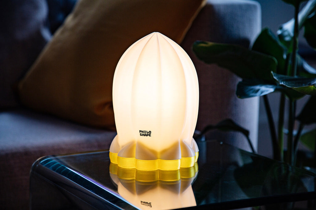 Rocket Lamp in Yellow