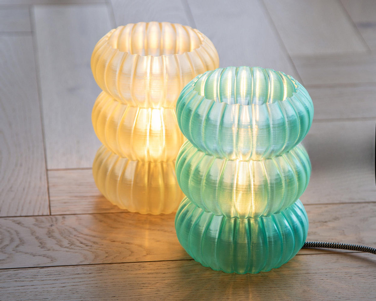 2 of the colour options for the trio lamps